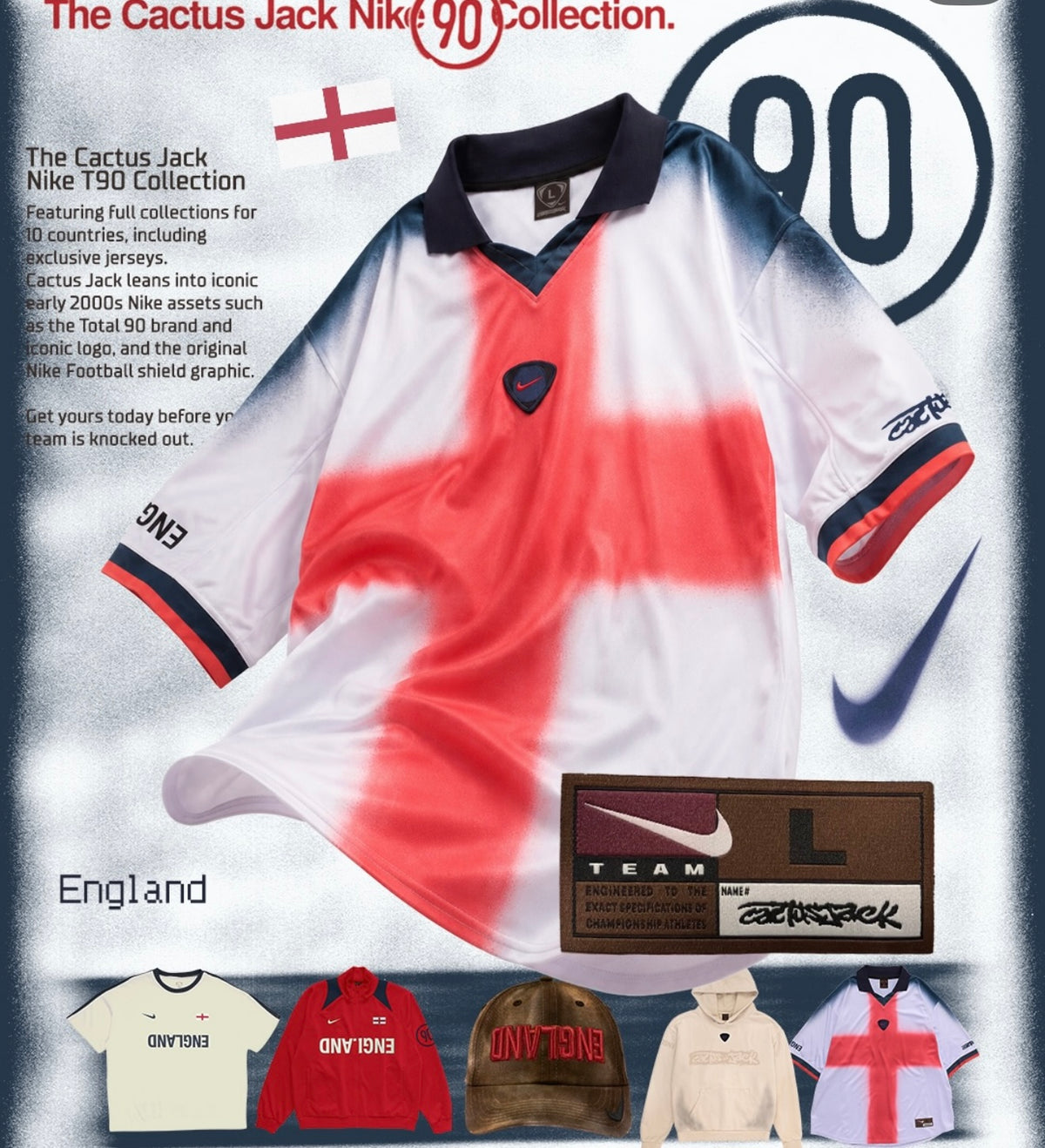 Cactus Jack x England ( Limited Edition)